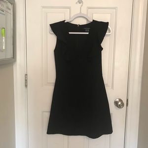French Connection V-Neck Flutter Sleeve Dress